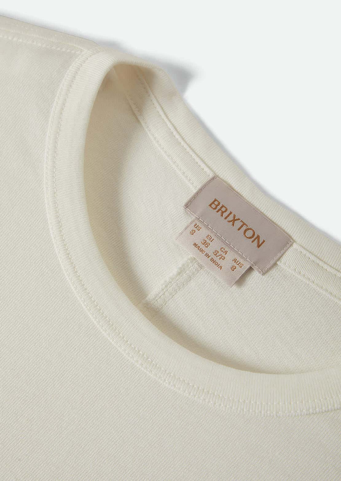Brixton Women's Carefree Organic Garment Dyed Slim Long Sleeve Off White
