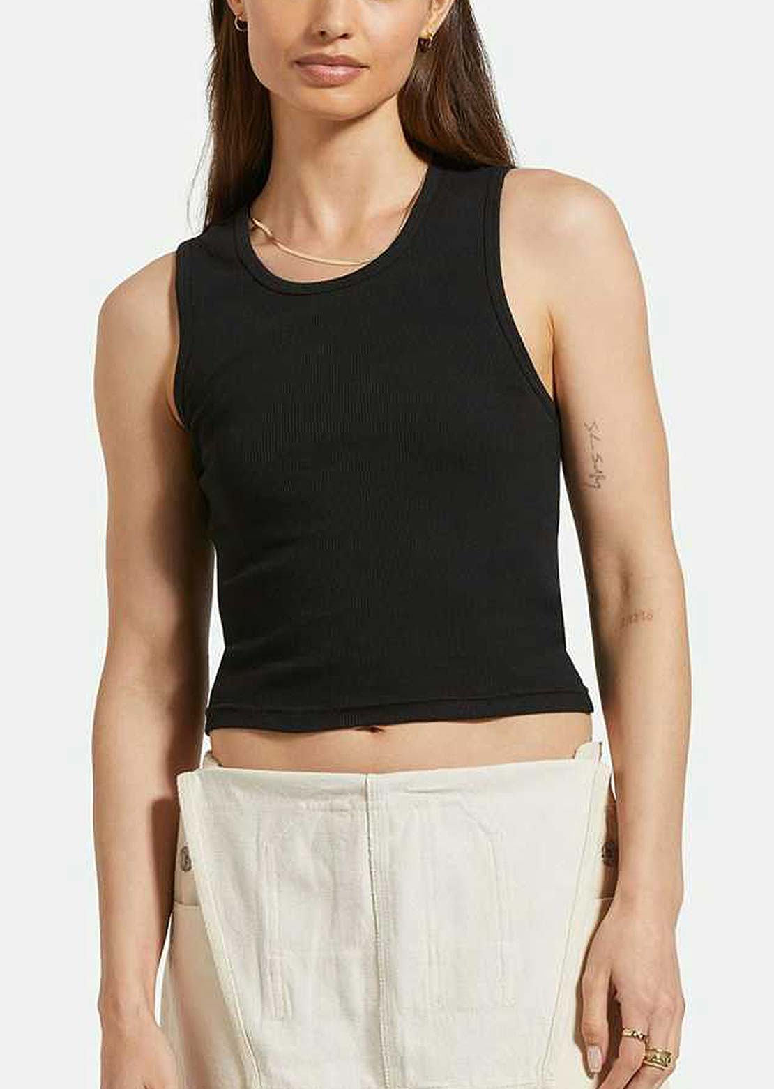 Brixton Women&#39;s Classic Organic A-Tank T-Shirt Black