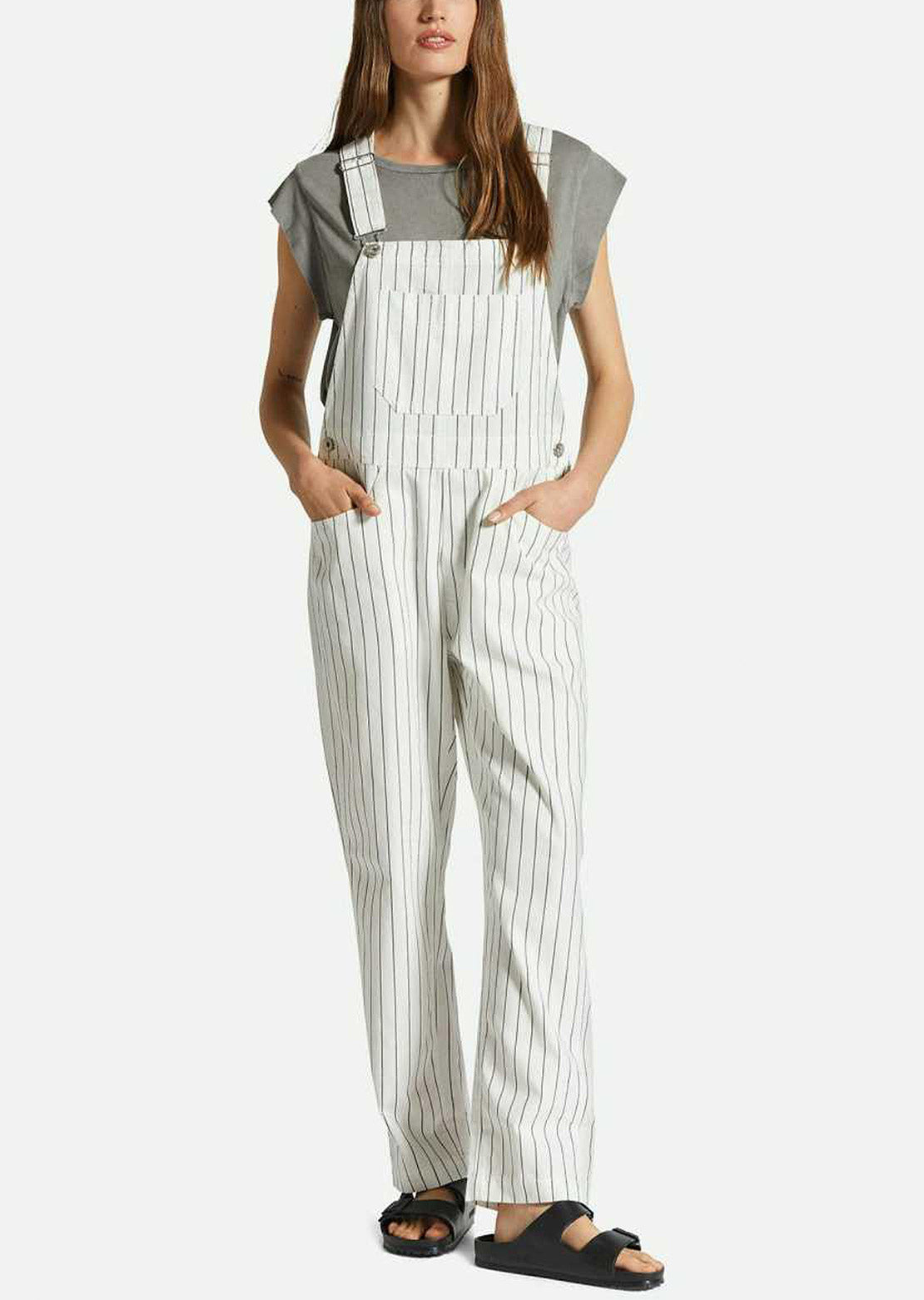 Brixton Women's Costa Overall T-Shirt Off White/Black