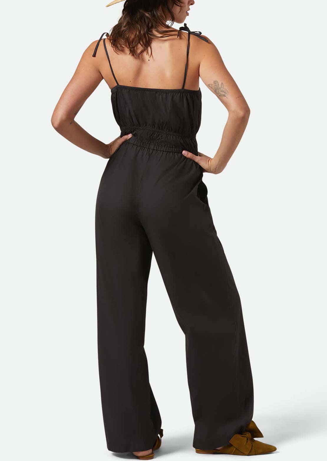 Brixton Women's Eden Smocked Jumpsuit