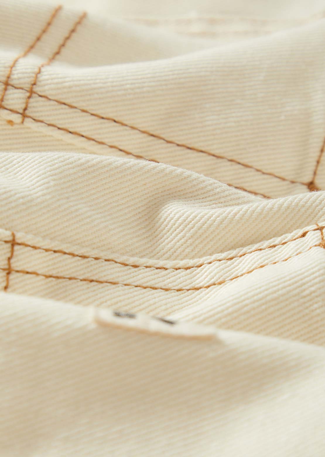 Brixton Women's Essex Cut Off Painter Shorts Off White