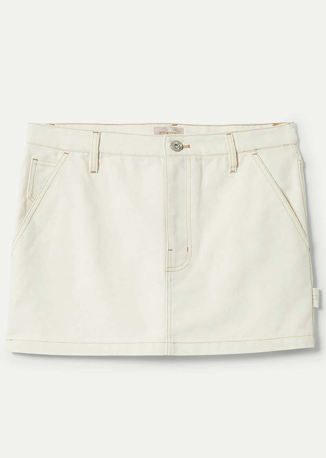 Brixton Women's Essex Painter Mini Skirt Egret