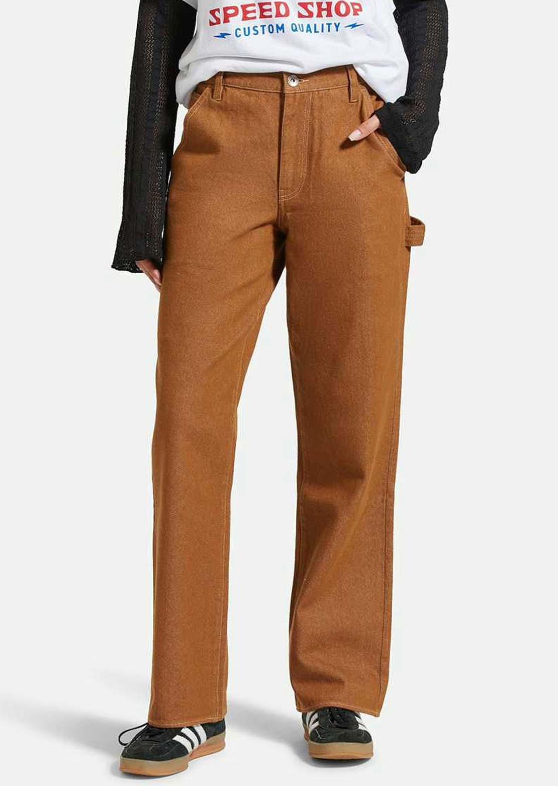 Brixton Women's Essex Painter Pants Washed Copper