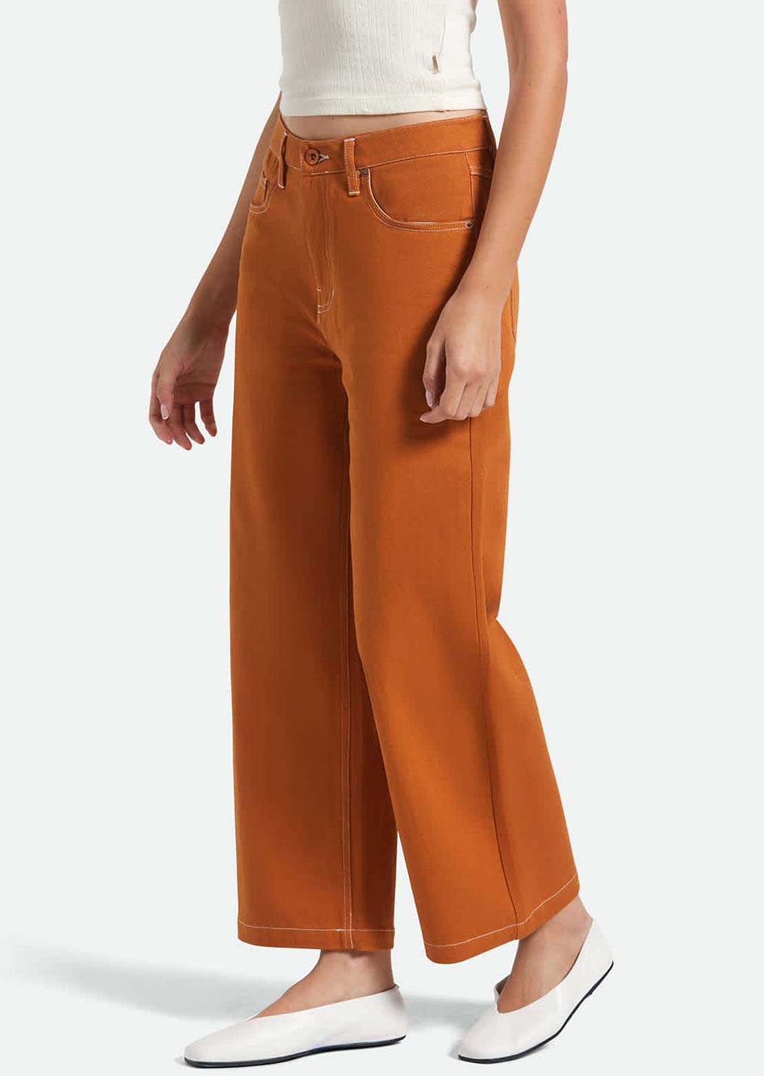 Brixton Women's Margo Cropped 5 Pocket Pants Rustic Caramel
