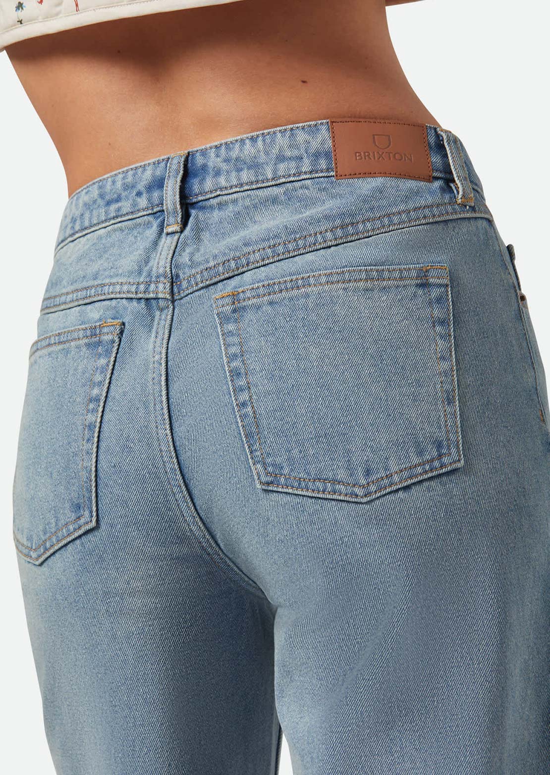 Brixton Women's Margo Cropped 5 Pocket Pants Light Denim