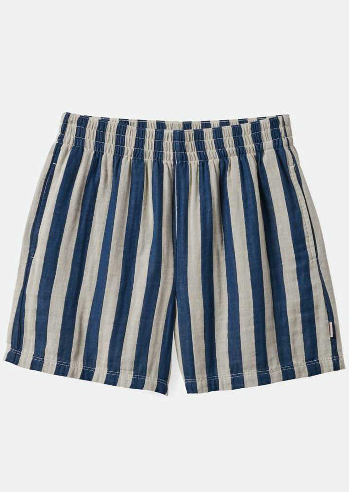 Brixton Women's Mykonos Stripe Boxer Shorts Deep Sea