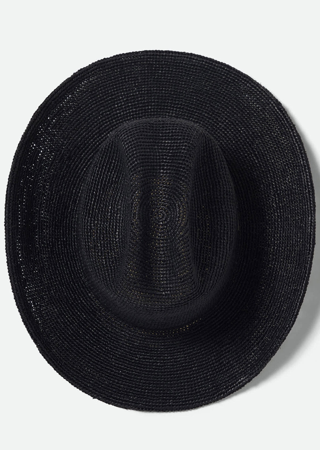 Brixton Women's Odessa Straw Packable Cowboy Hat Black
