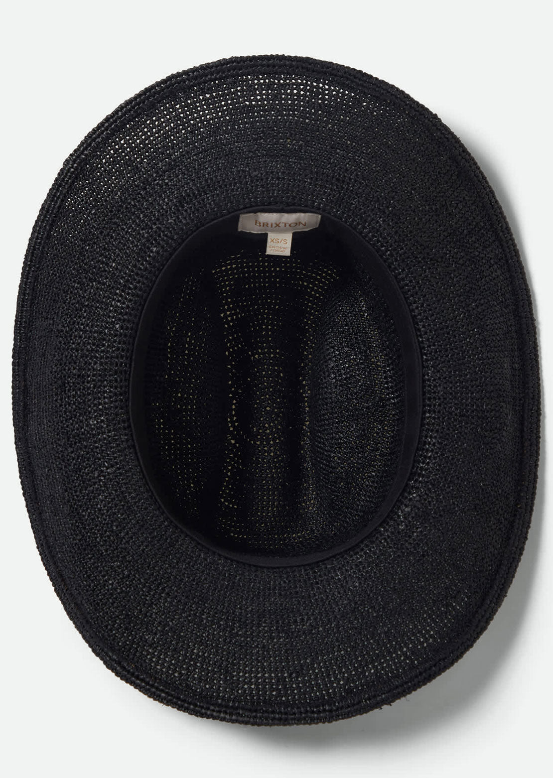 Brixton Women's Odessa Straw Packable Cowboy Hat Black