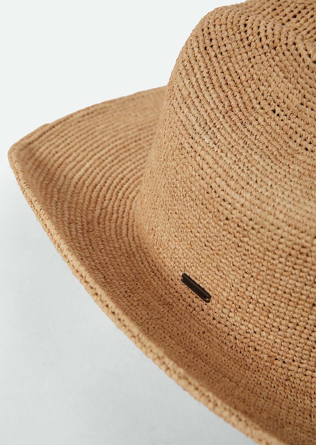 Brixton Women's Odessa Straw Packable Cowboy Hat Tan