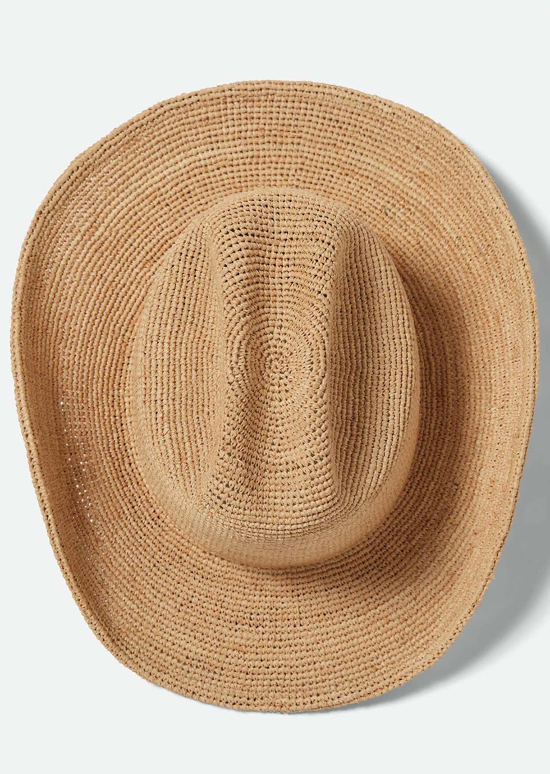 Brixton Women's Odessa Straw Packable Cowboy Hat Tan