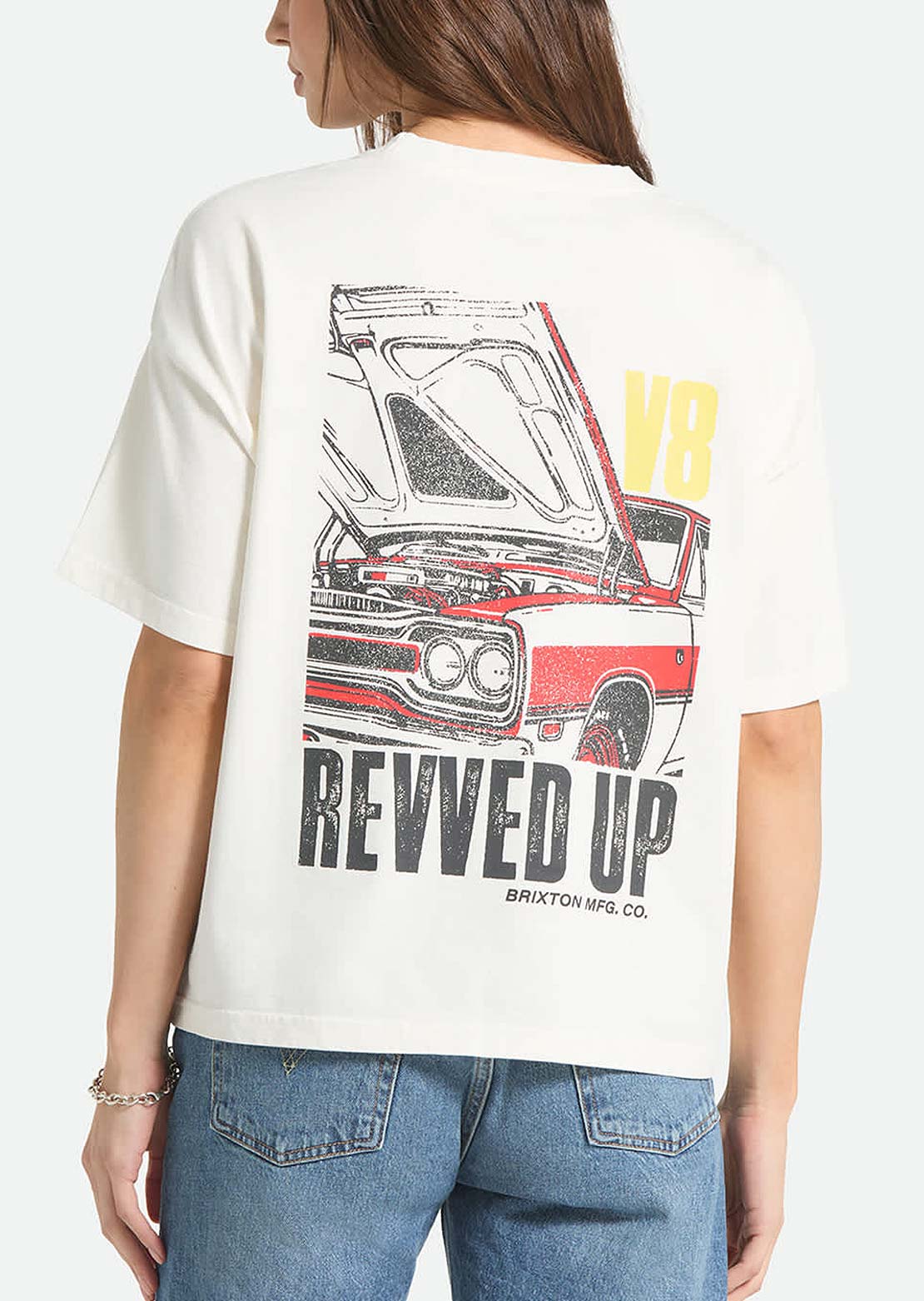 Brixton Women's Revved Up Boxy Crew T-Shirt