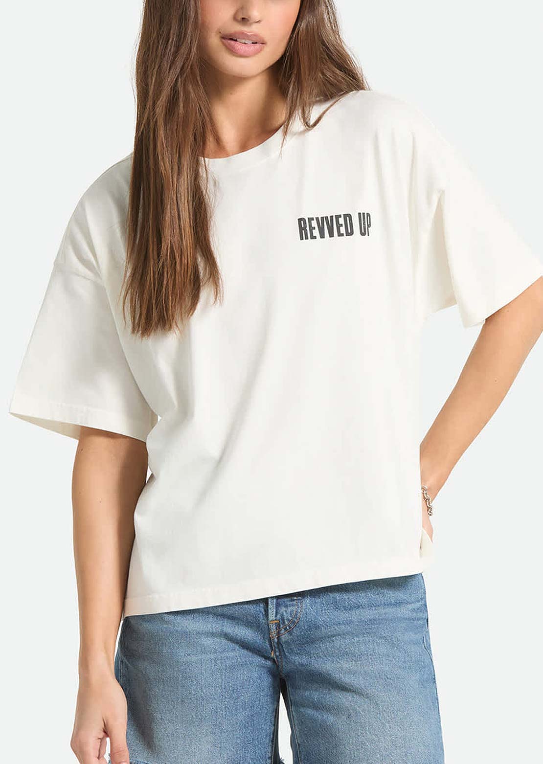 Brixton Women's Revved Up Boxy Crew T-Shirt