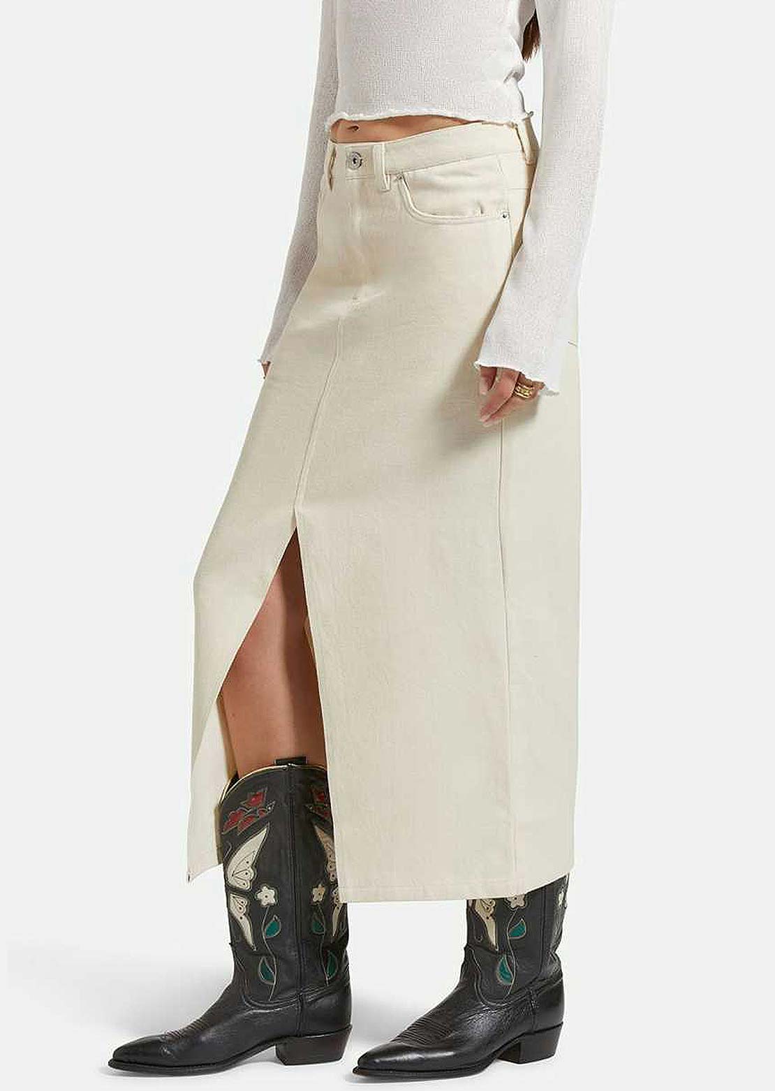 Brixton Women's Ryder Pencil Skirt Whitecap