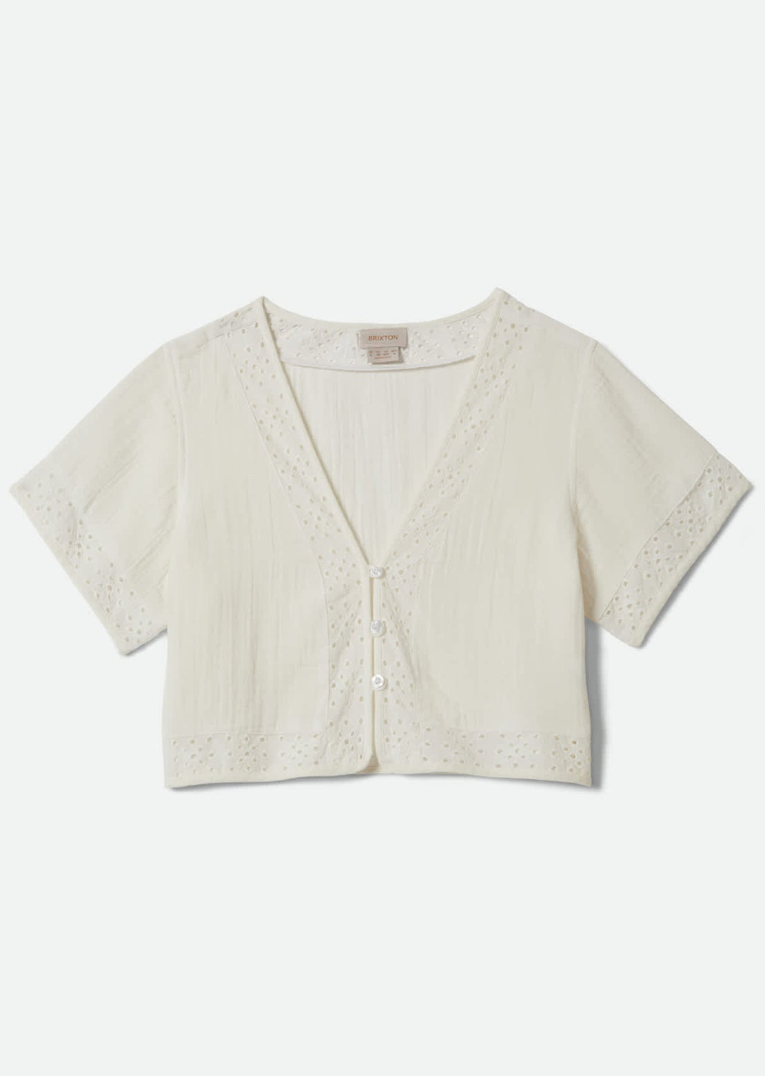 Brixton Women's Seaside Eyelet Top Off White Eyelet