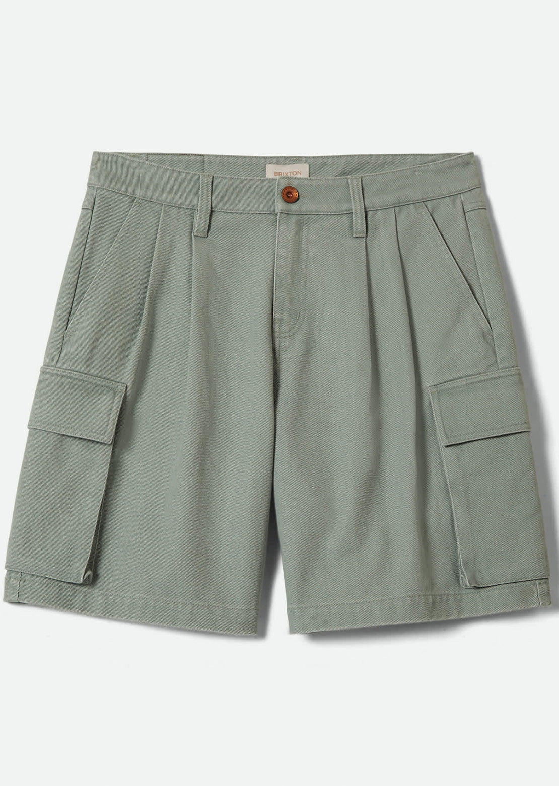 Brixton Women's The Alba Baggy Carpenter Shorts Washed Sage Green