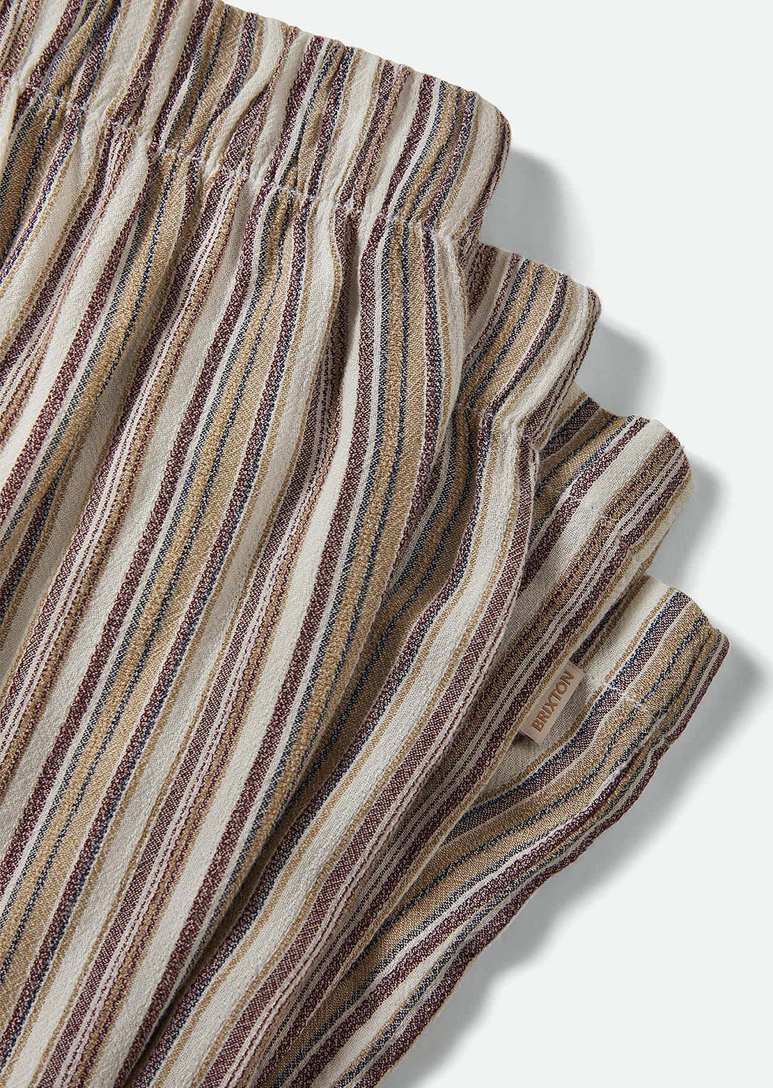 Brixton Women's The Alley Lounge Pants Worn In Robust Red Stripe