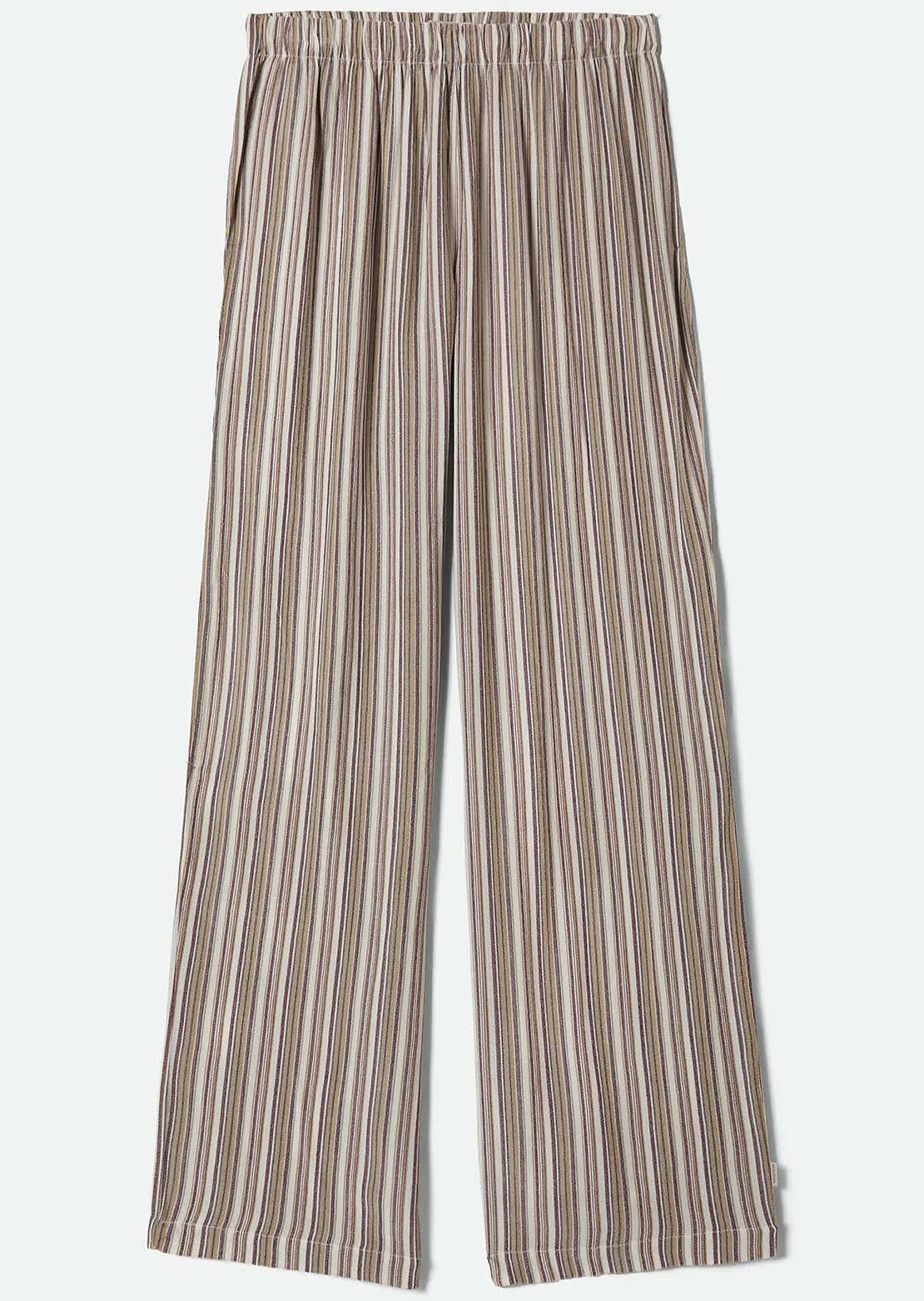 Brixton Women's The Alley Lounge Pants Worn In Robust Red Stripe