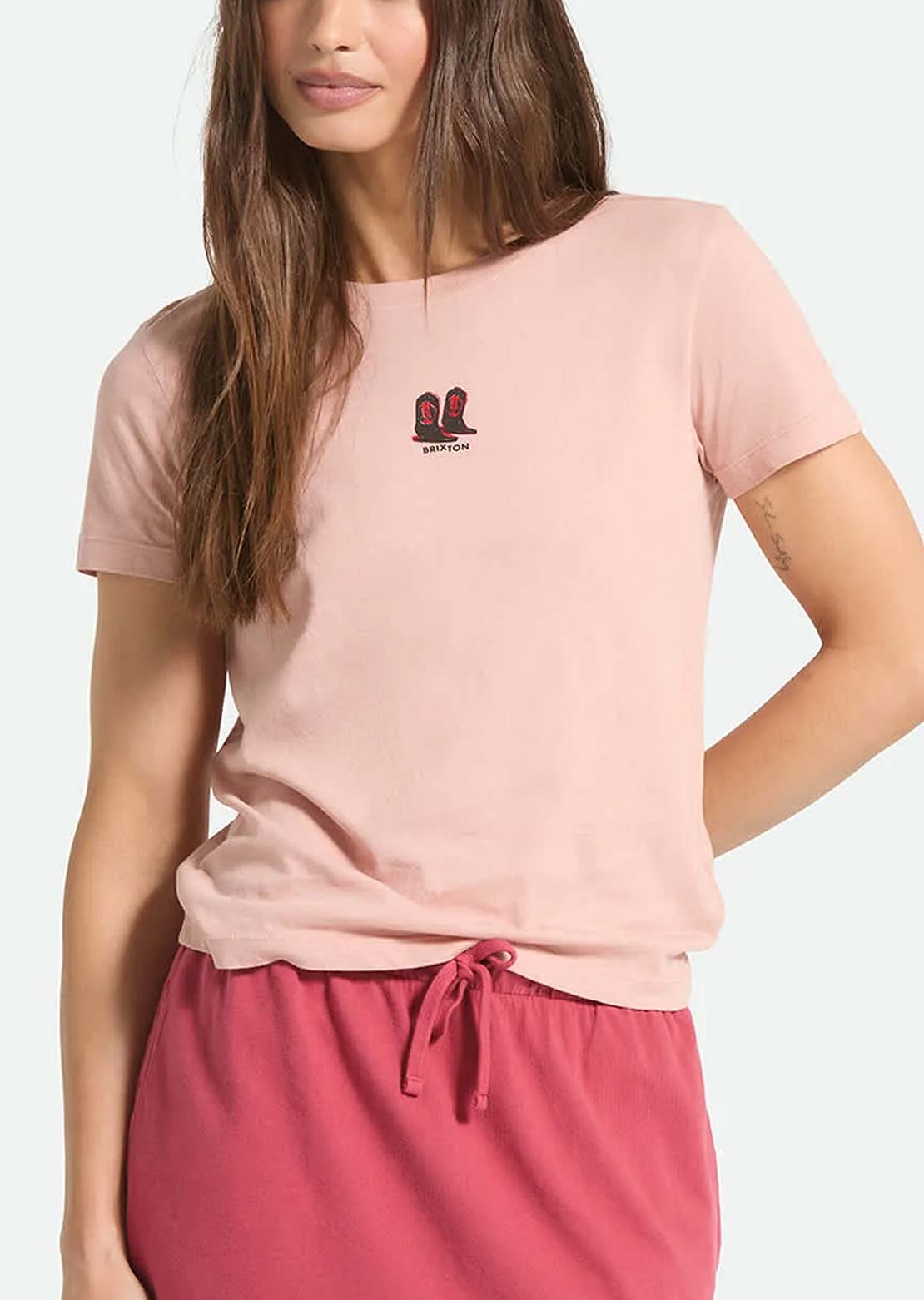 Brixton Women's Two Boots Slim Crew T-Shirt