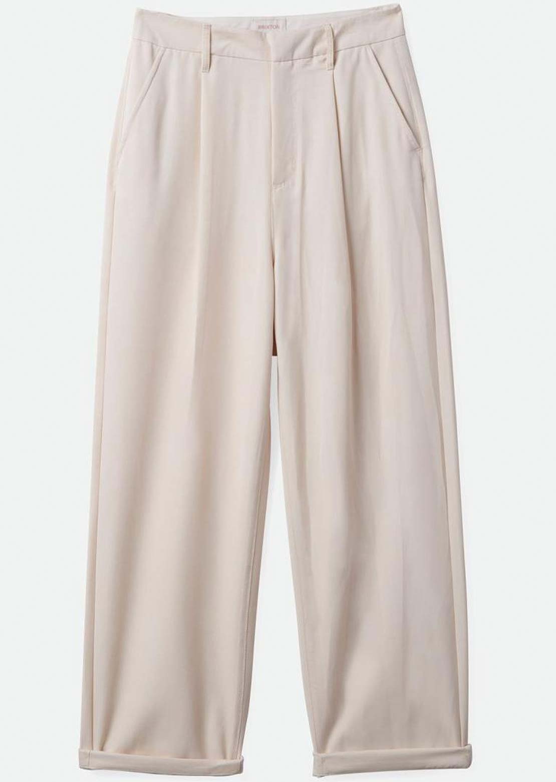 Brixton Women&#39;s Victory Trouser Pants White Smoke