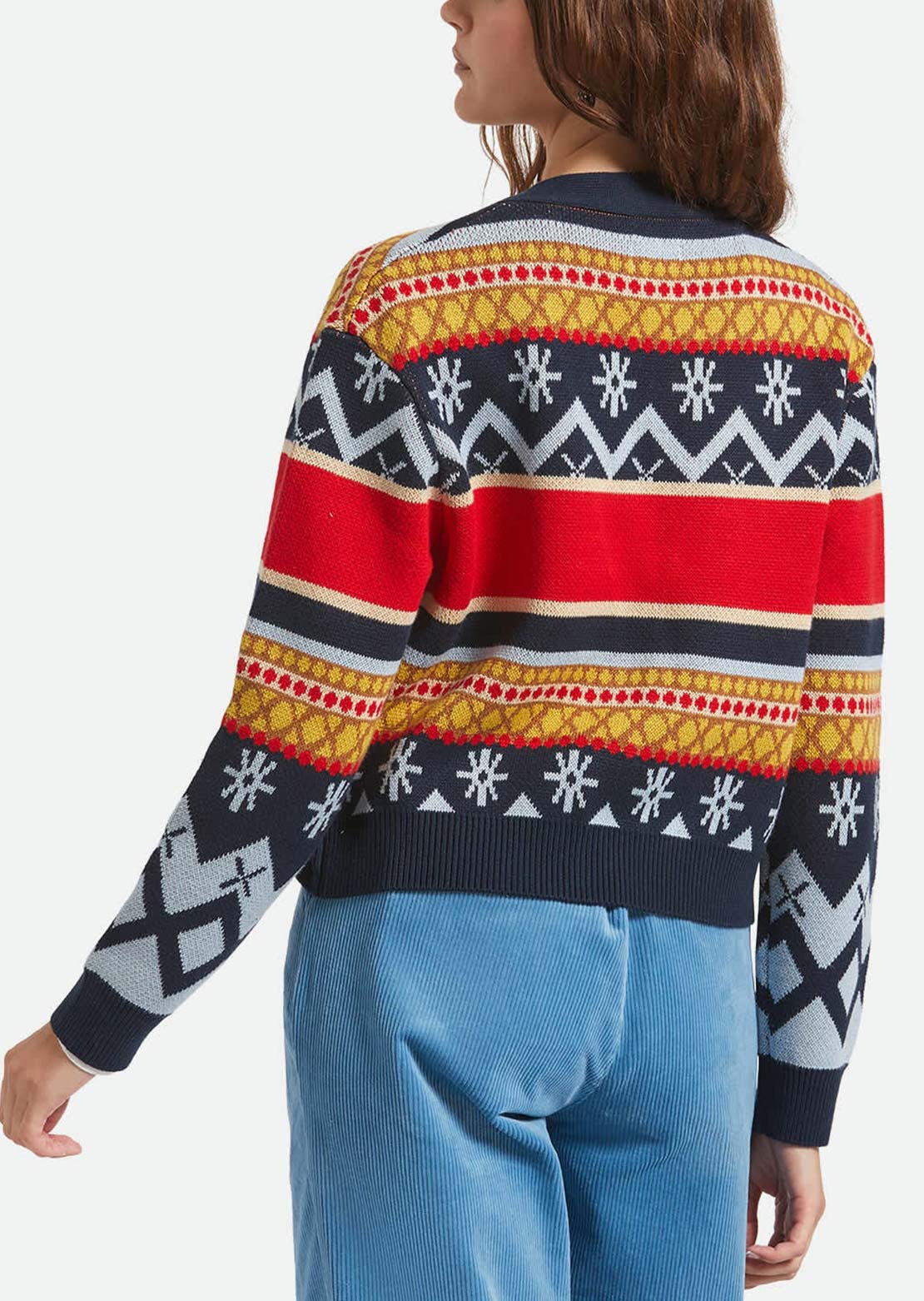 Brixton Women's Winter Racing Cardigan Multiracing Stripe