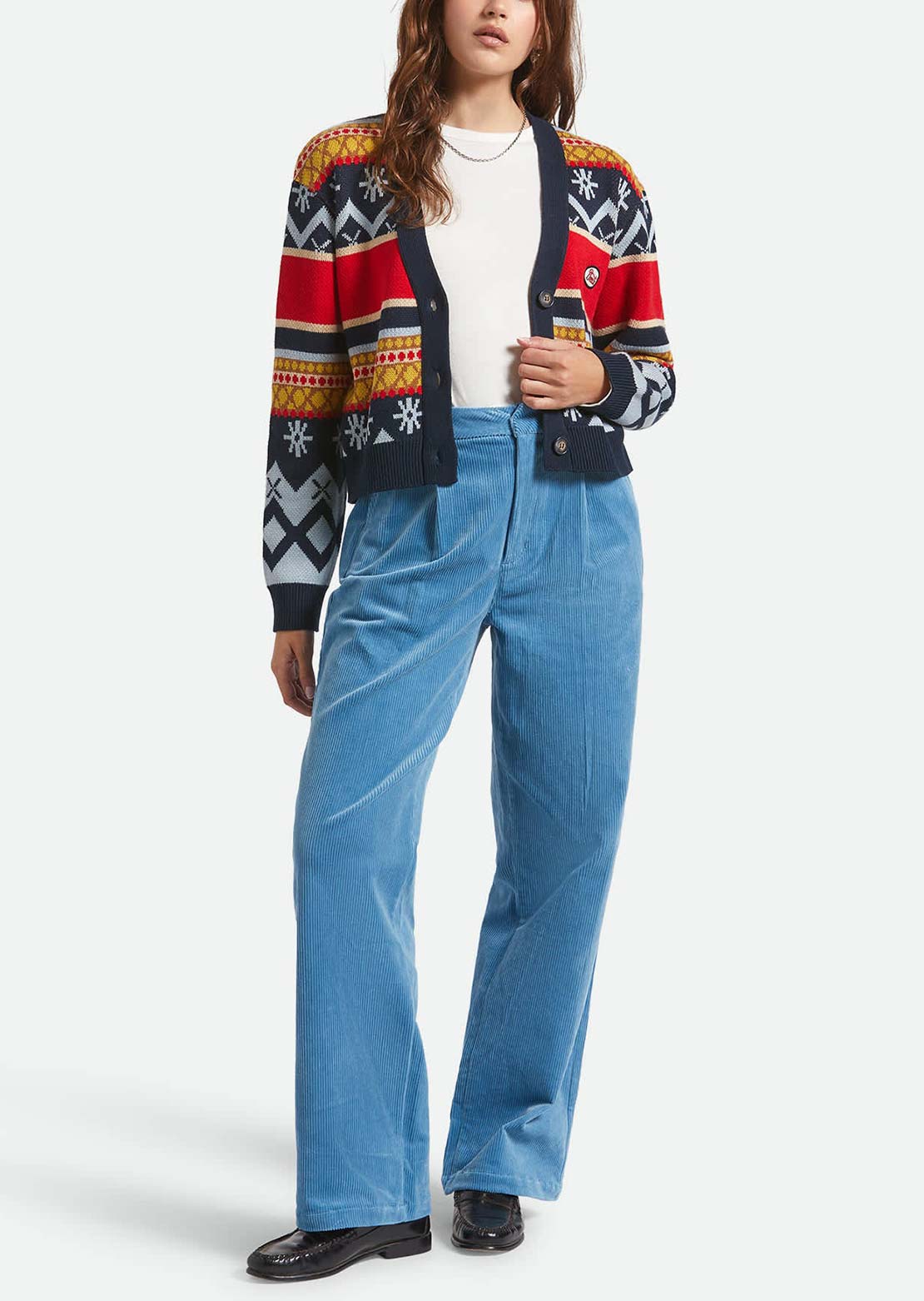 Brixton Women's Winter Racing Cardigan Multiracing Stripe