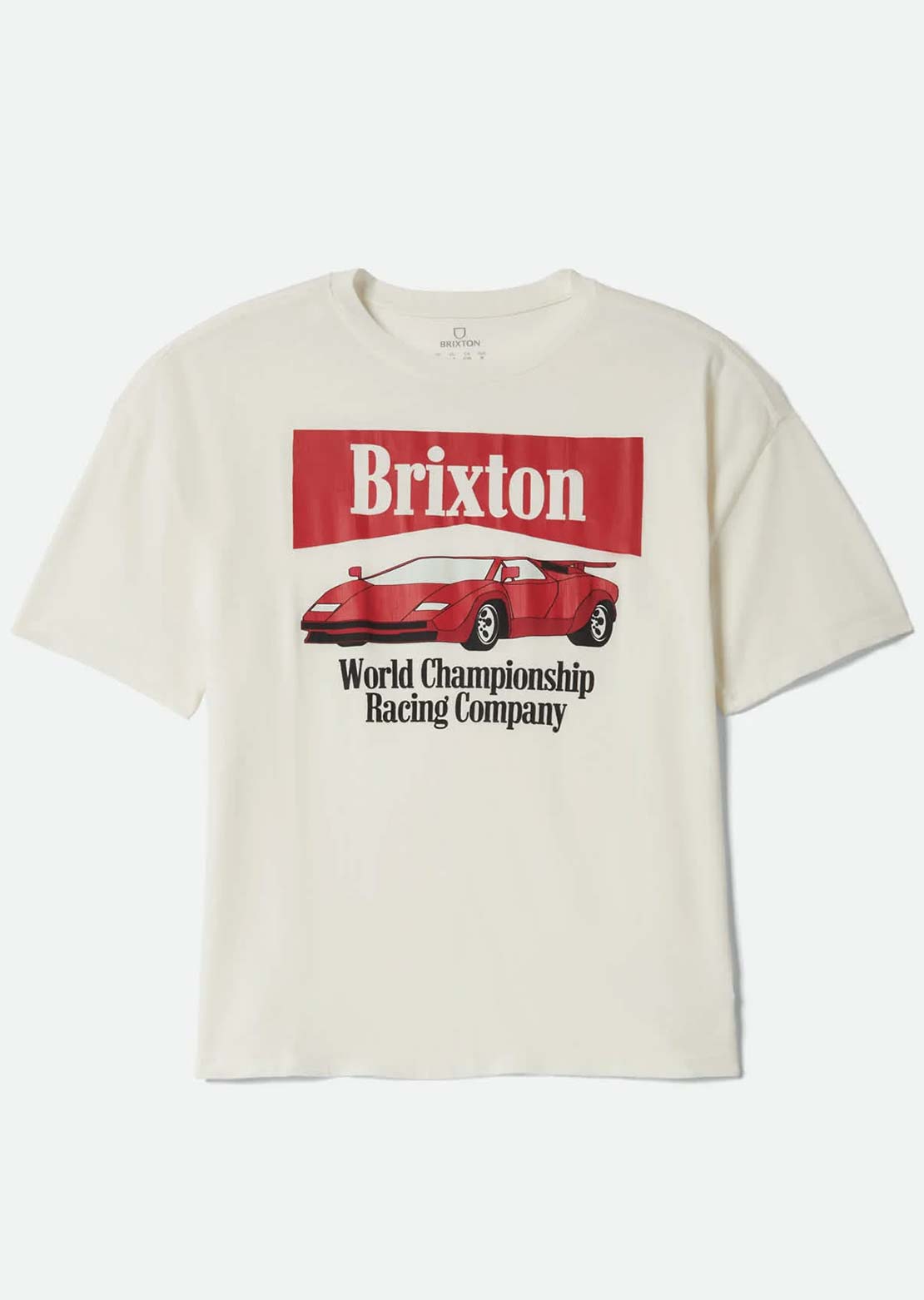 Brixton Women's World Champion Oversized Boyfriend T-Shirt Off White
