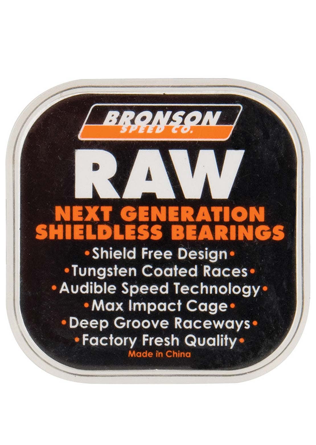 Bronson Raw Skateboard Bearings Multi Orange