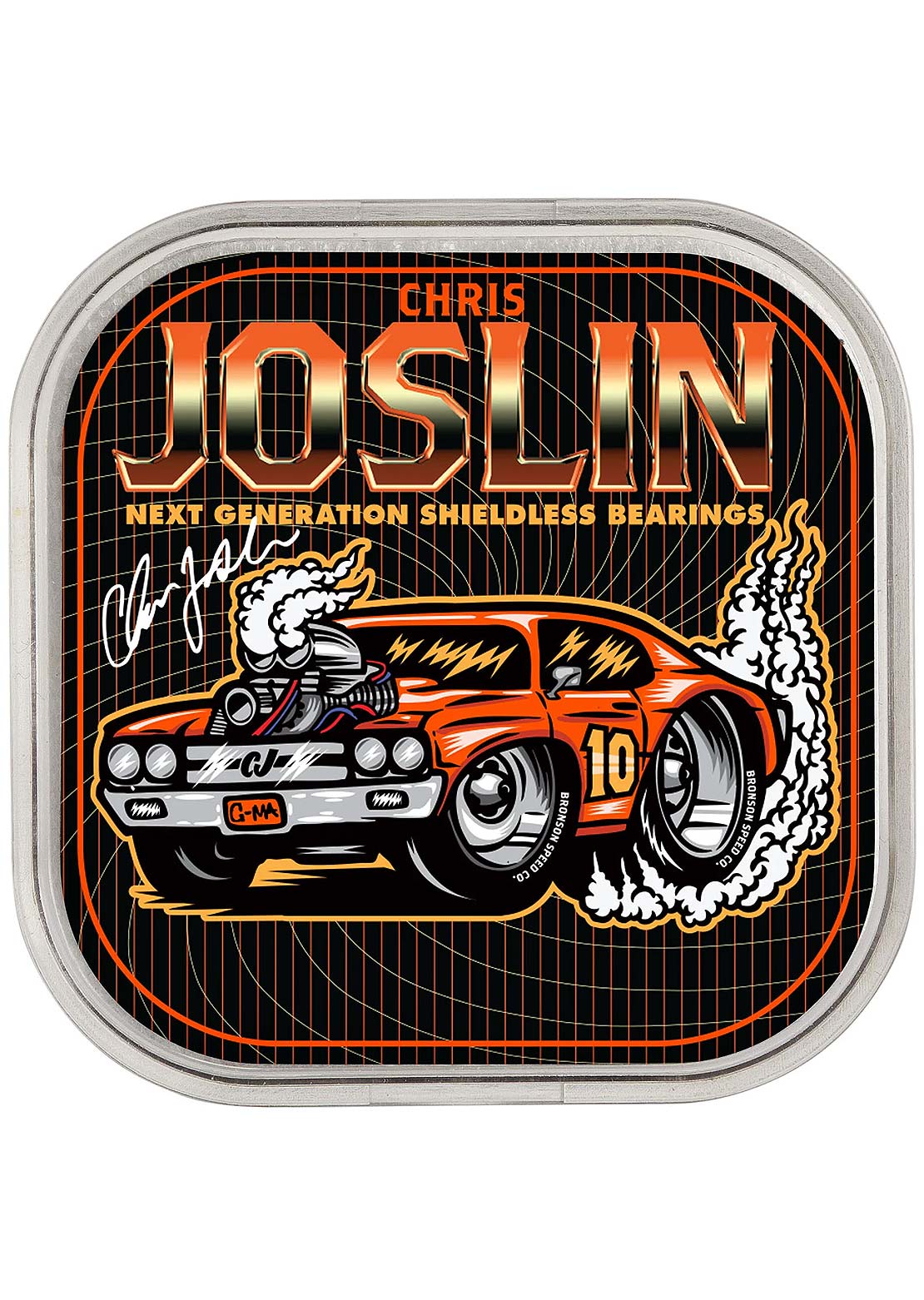 Bronson Unisex Pro Raw 6-Ball Joslin Skateboard Bearings