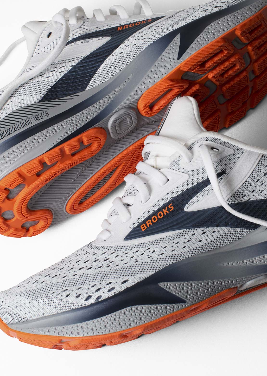 Brooks Men's Adrenaline GTS 24 Running Shoes White/Peacoat/Alloy
