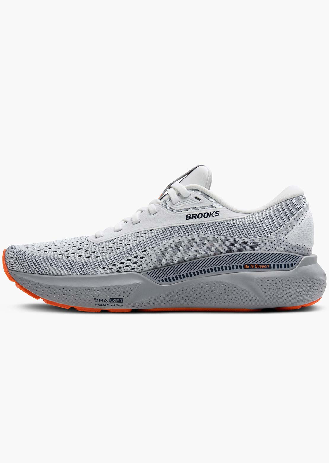 Brooks Men's Adrenaline GTS 24 Running Shoes White/Peacoat/Alloy