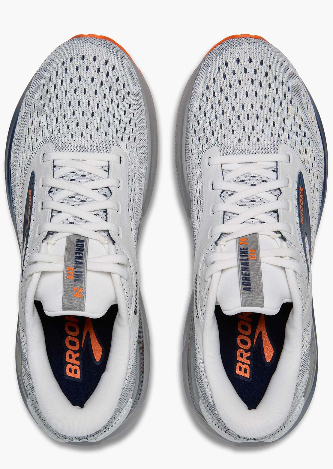 Brooks Men's Adrenaline GTS 24 Running Shoes White/Peacoat/Alloy