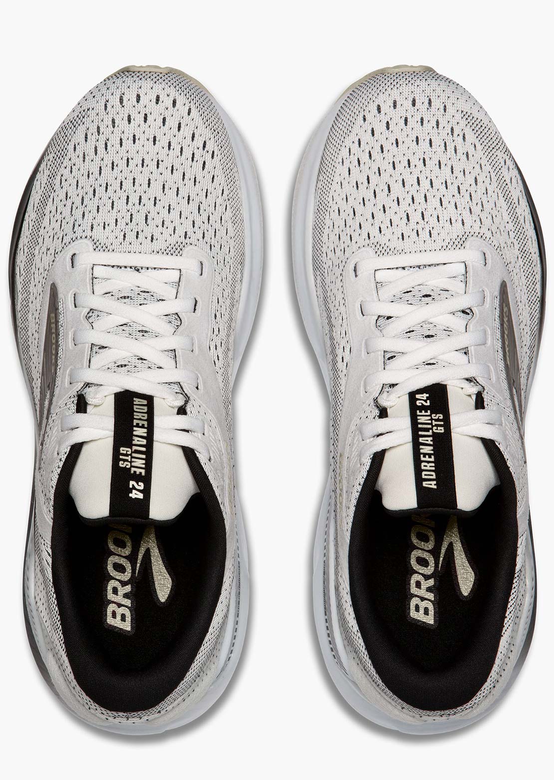 Brooks Men's Adrenaline GTS 24 Running Shoes White Black Pelican