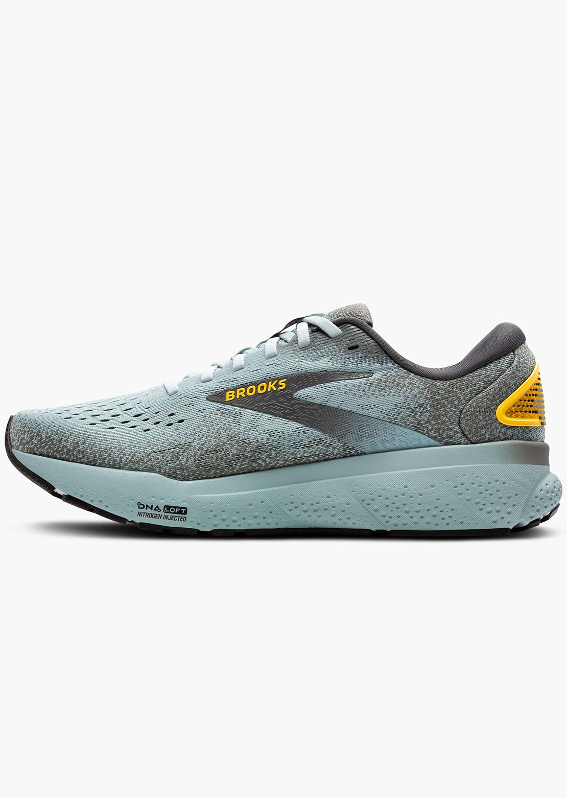 Brooks Men's Ghost 16 Running Shoes Cloud Grey/Gold
