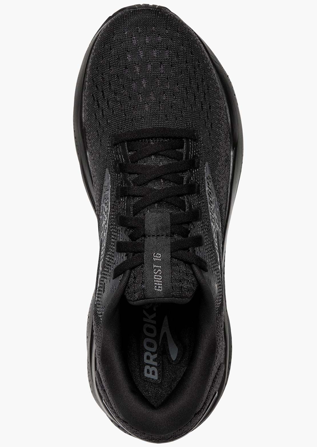 Brooks Men's Ghost 16 Running Shoes Black/Black Ebony