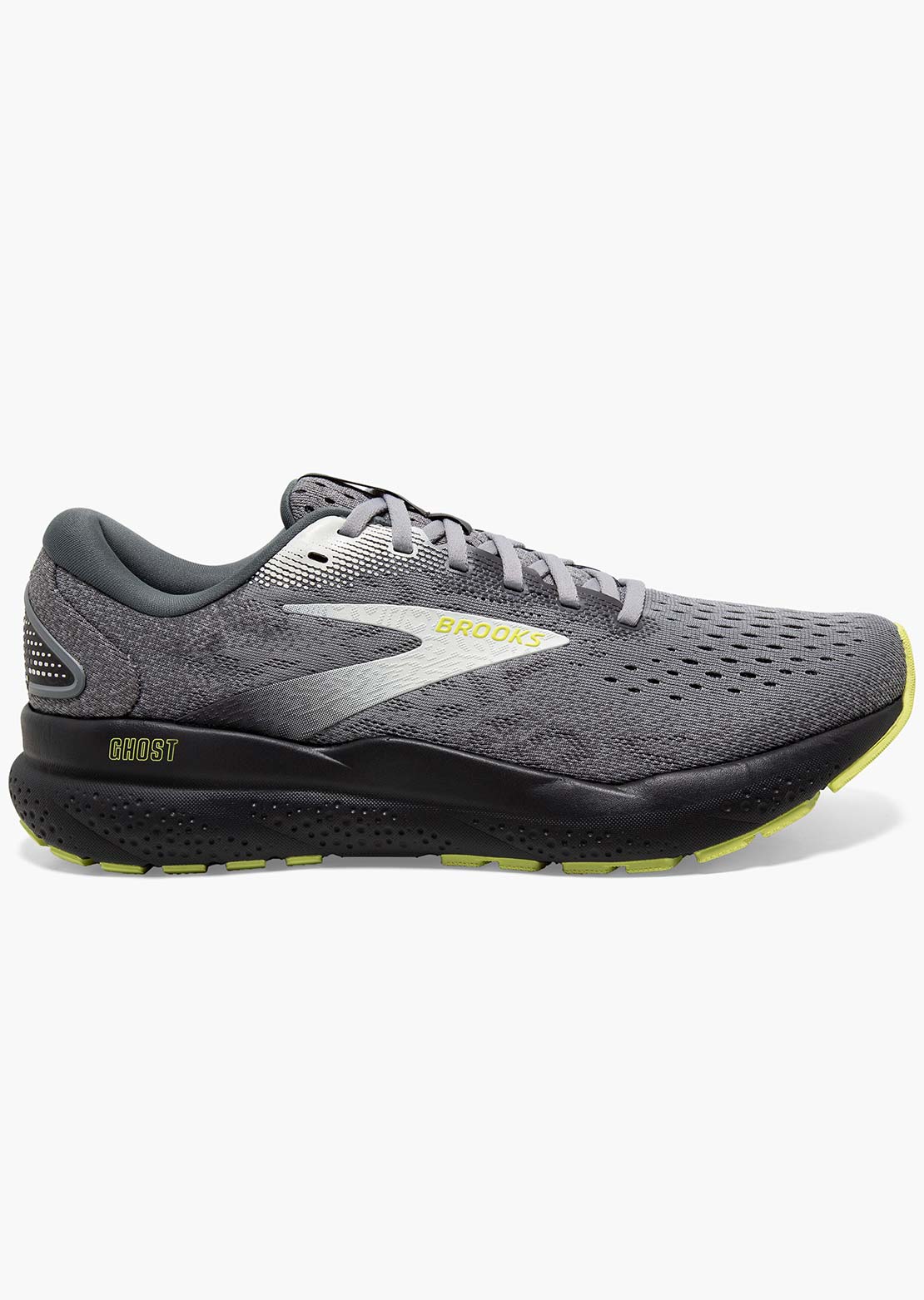 Brooks Men's Ghost 16 Running Shoes Primer Grey/Lime