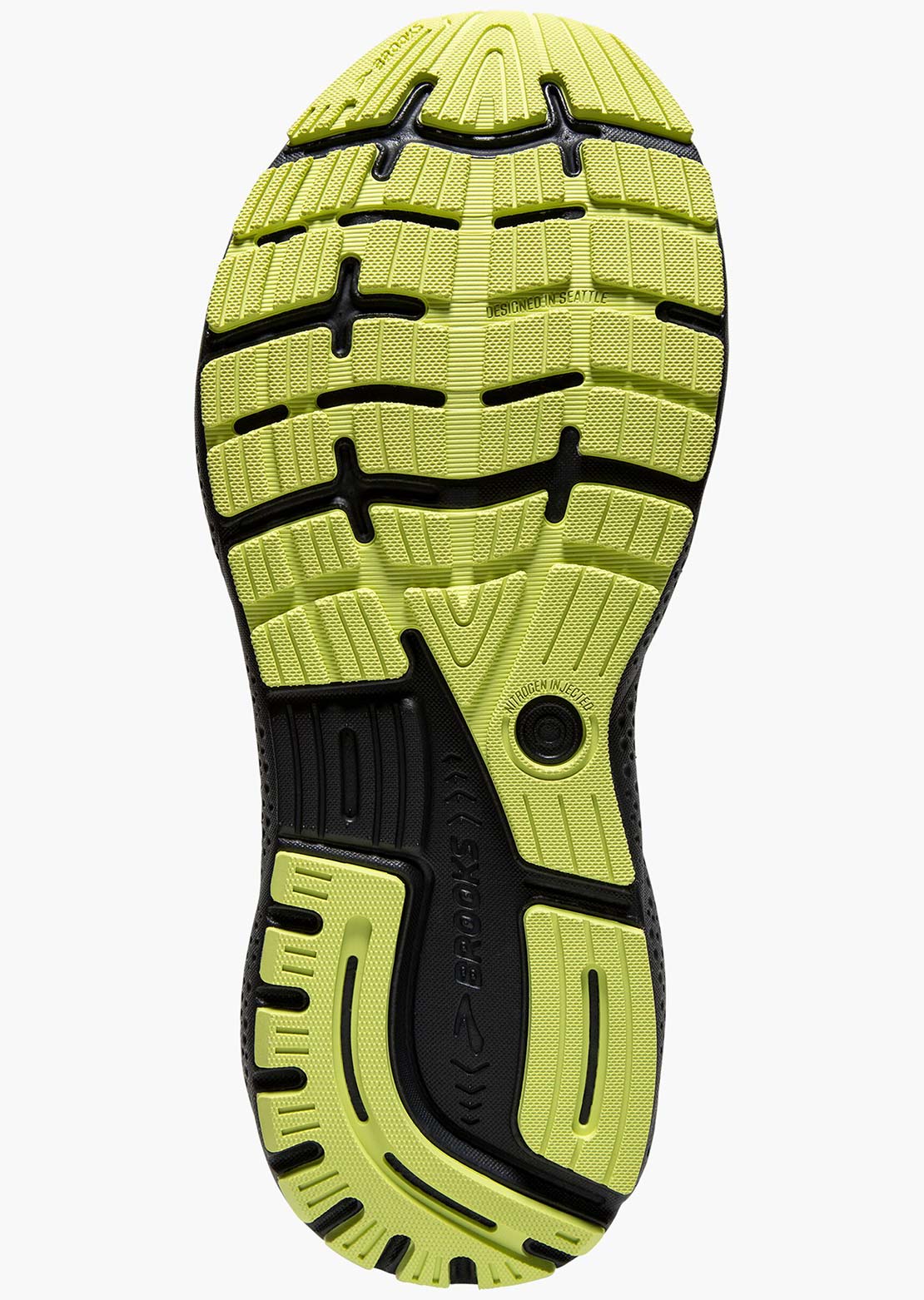 Brooks Men's Ghost 16 Running Shoes Primer Grey/Lime