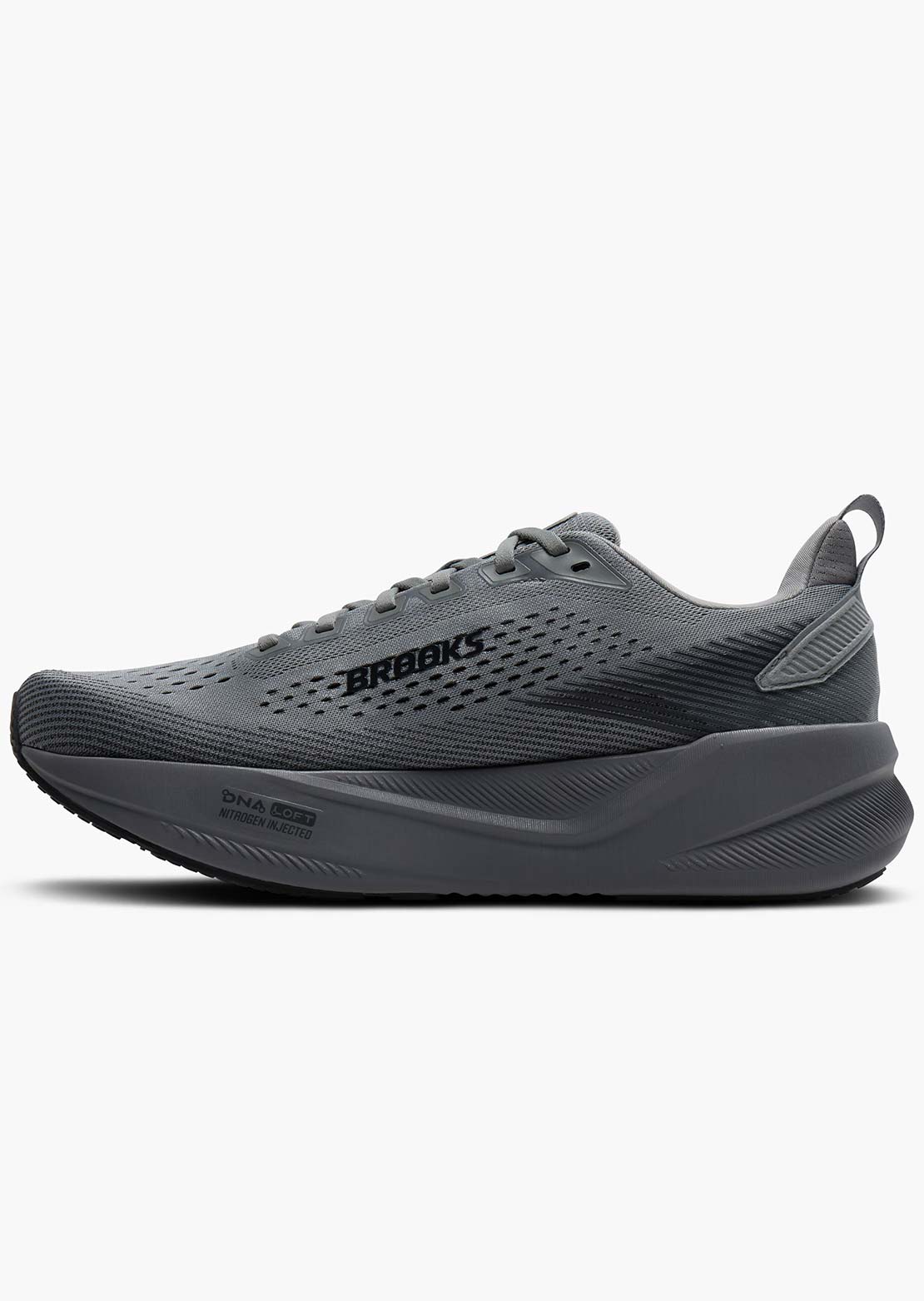 Brooks Men's Ghost Max 4 Running Shoes Grey/Grey/Ebony