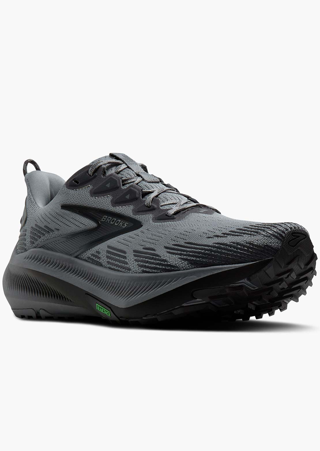 Brooks Men's Ghost Trail Running Shoes Gray/Gray/Blackened Pearl