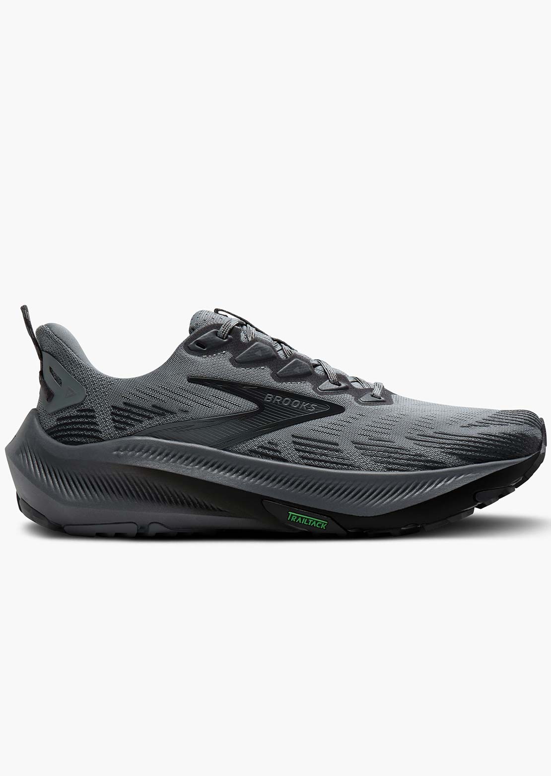 Brooks Men's Ghost Trail Running Shoes Gray/Gray/Blackened Pearl