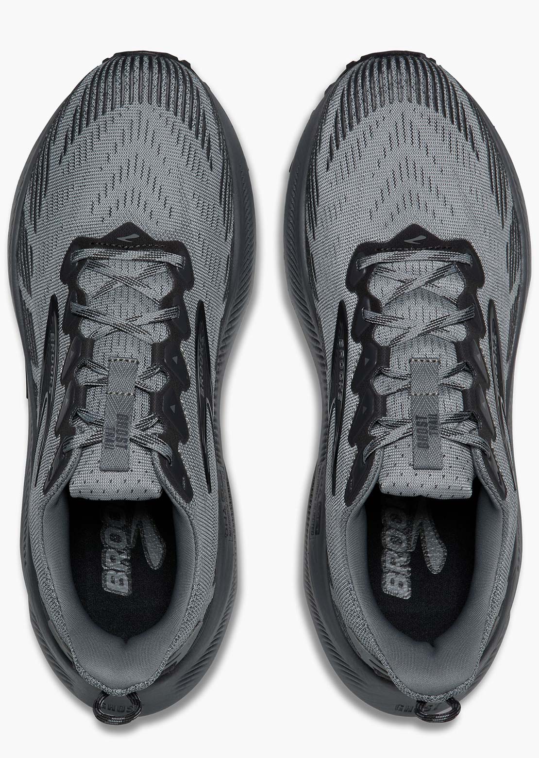 Brooks Men's Ghost Trail Running Shoes Gray/Gray/Blackened Pearl