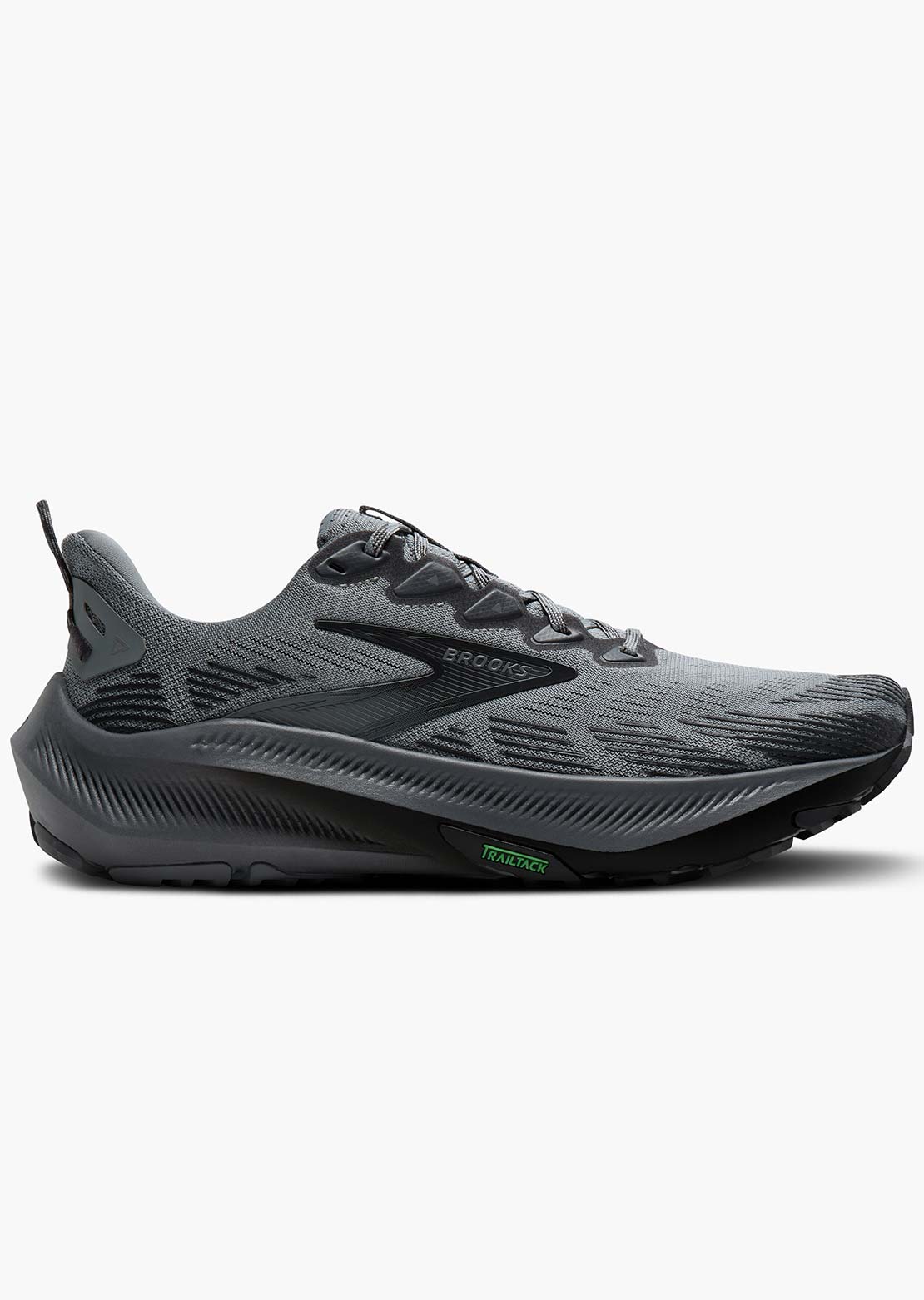 Brooks Men's Ghost Trail Running Shoes Gray/Gray/Blackened Pearl