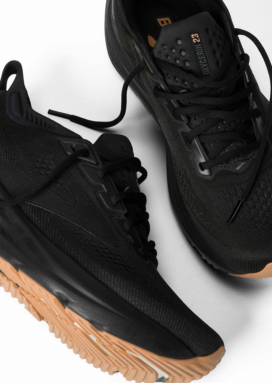 Brooks Men's Glycerin 23 Running Shoes Black/Ebony/Biscuit