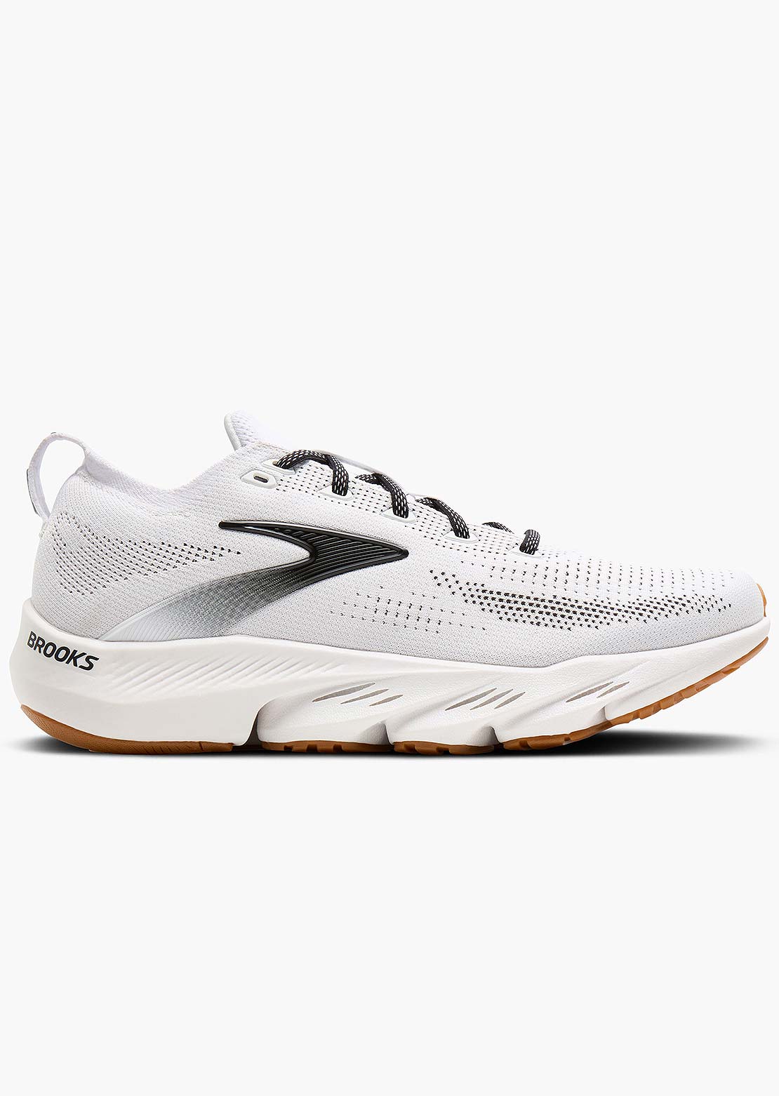 Brooks Men's Glycerin Flex Running Shoes White/Black/Gum