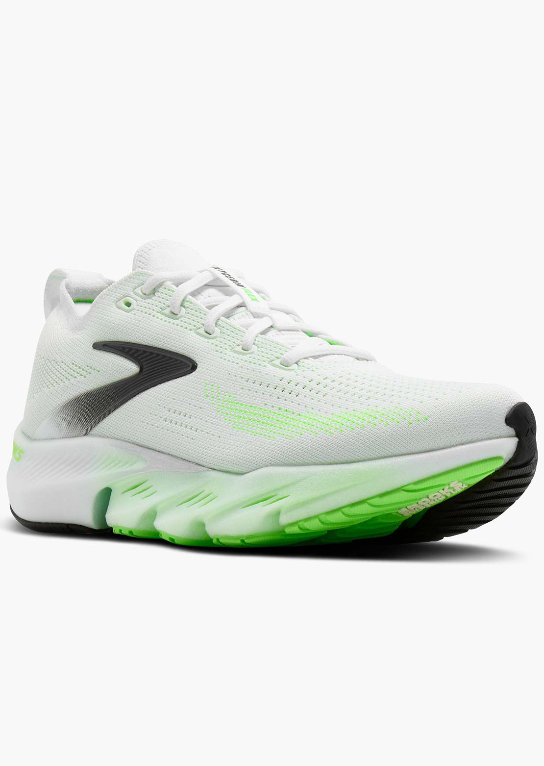 Brooks Men's Glycerin Flex Running Shoes White/Green Gecko/Phantom