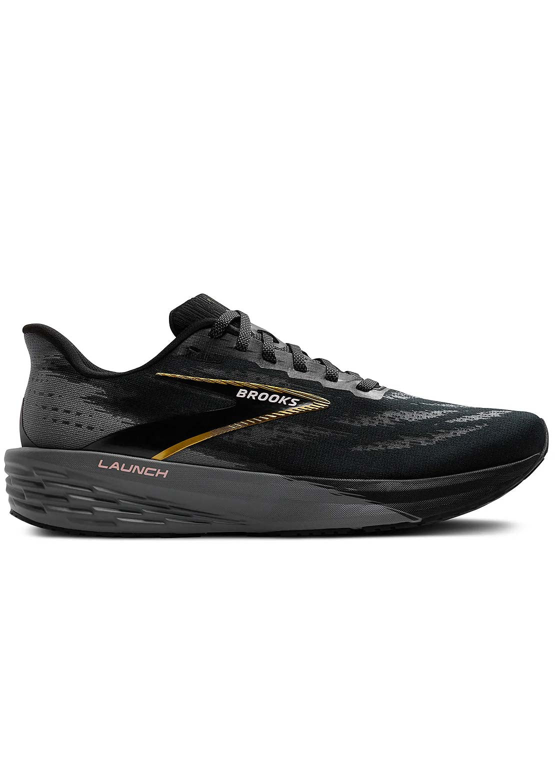 Brooks Men's Launch 11 Running Shoes Black/Grey/Gold