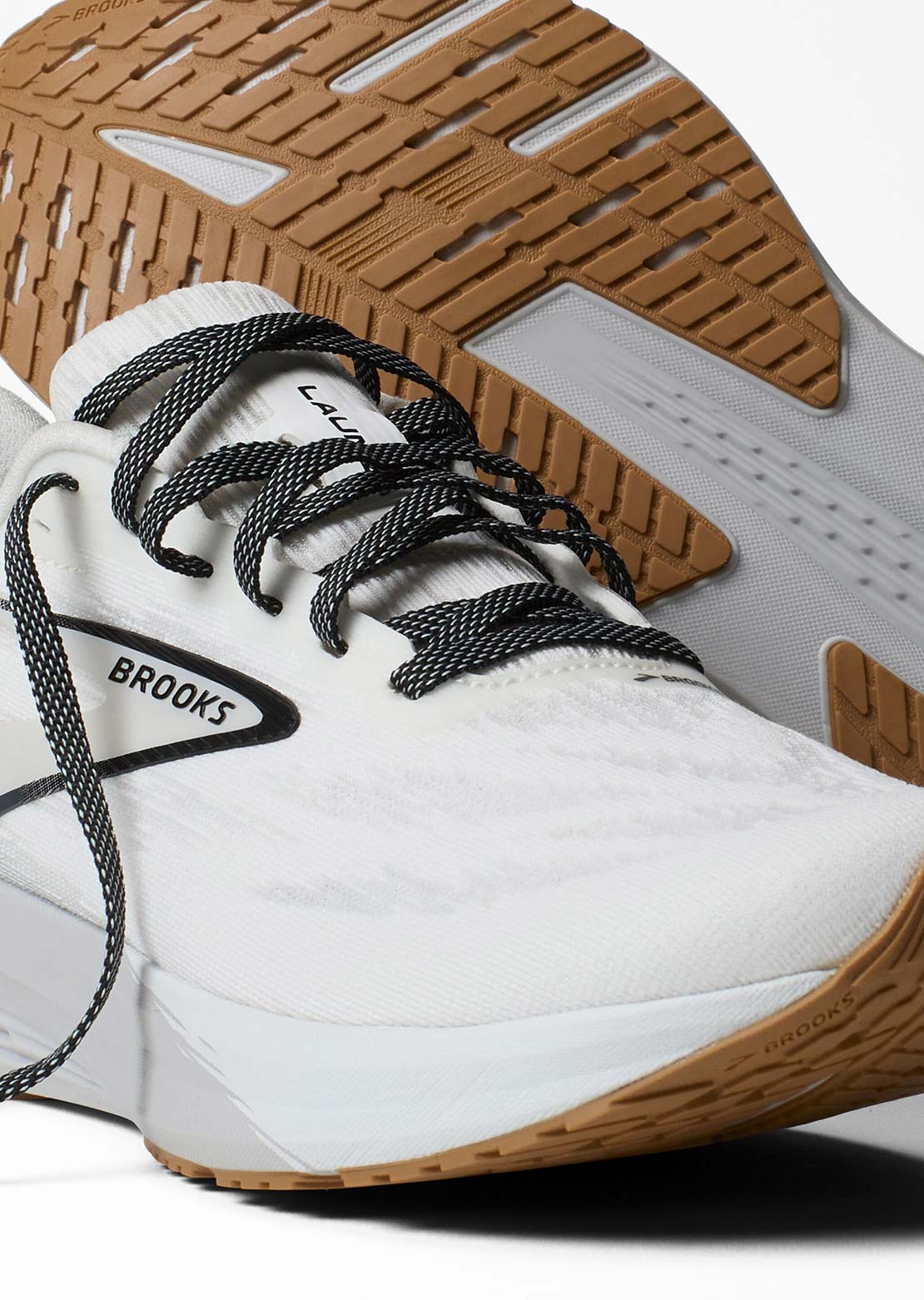 Brooks Men's Launch 11 Running Shoes White/Grey/Black