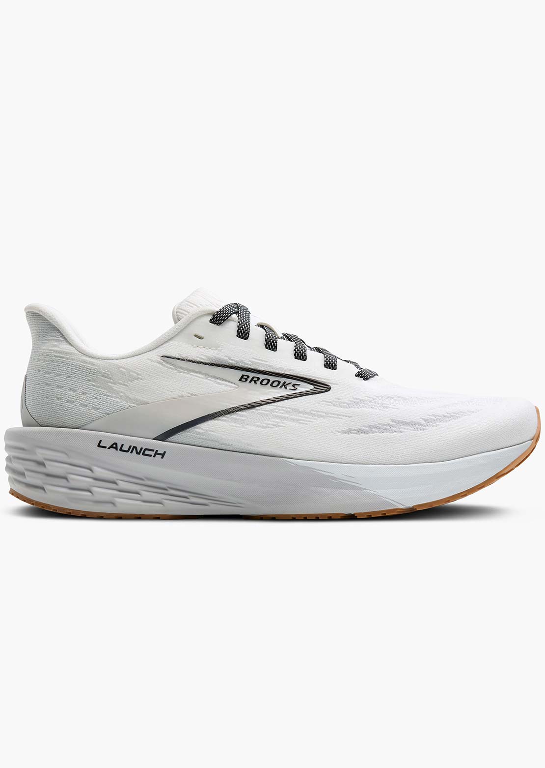 Brooks Men's Launch 11 Running Shoes White/Grey/Black