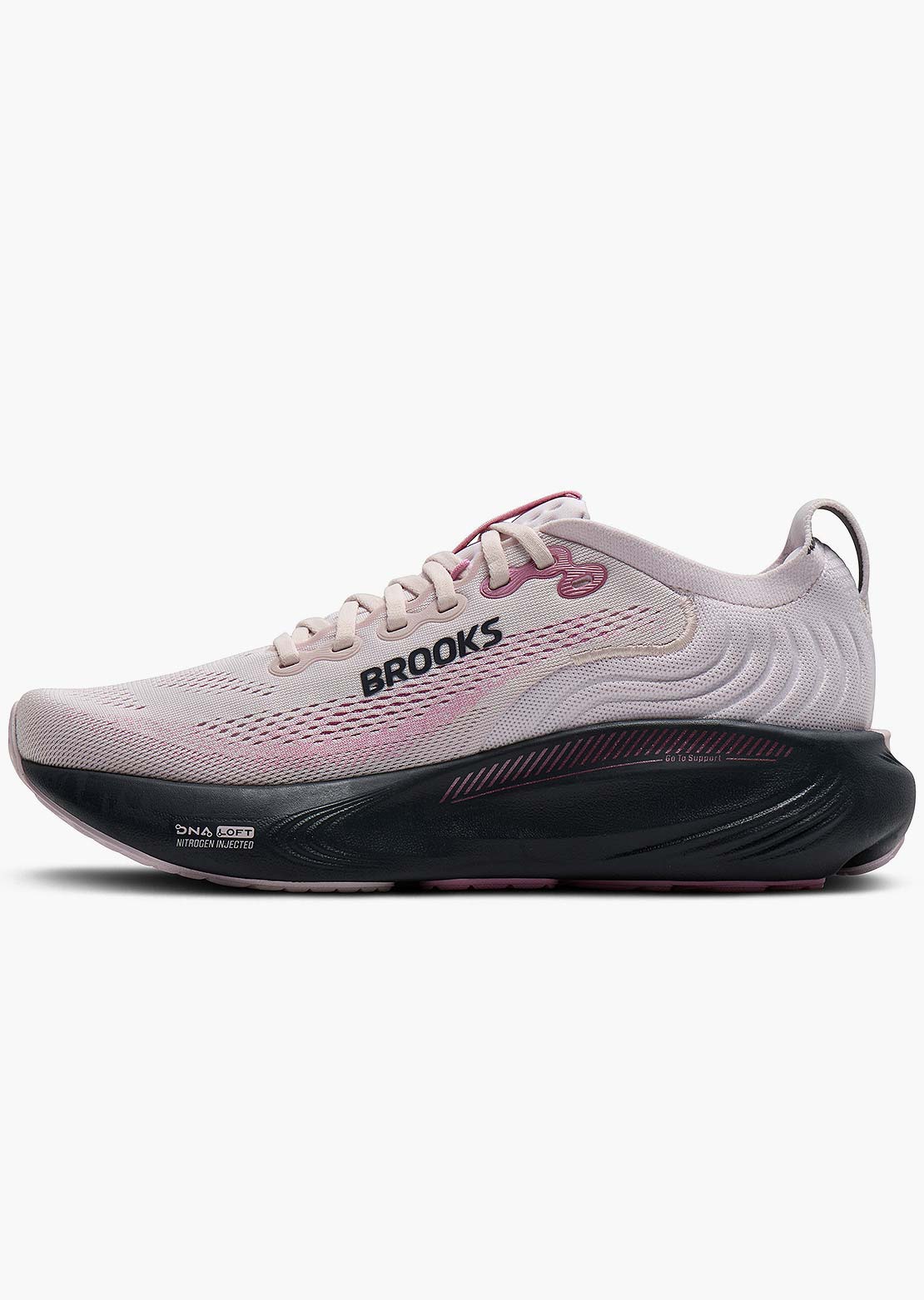 Brooks Women's Adrenaline GTS 25 Running Shoes Mauve/Ebony/Pink