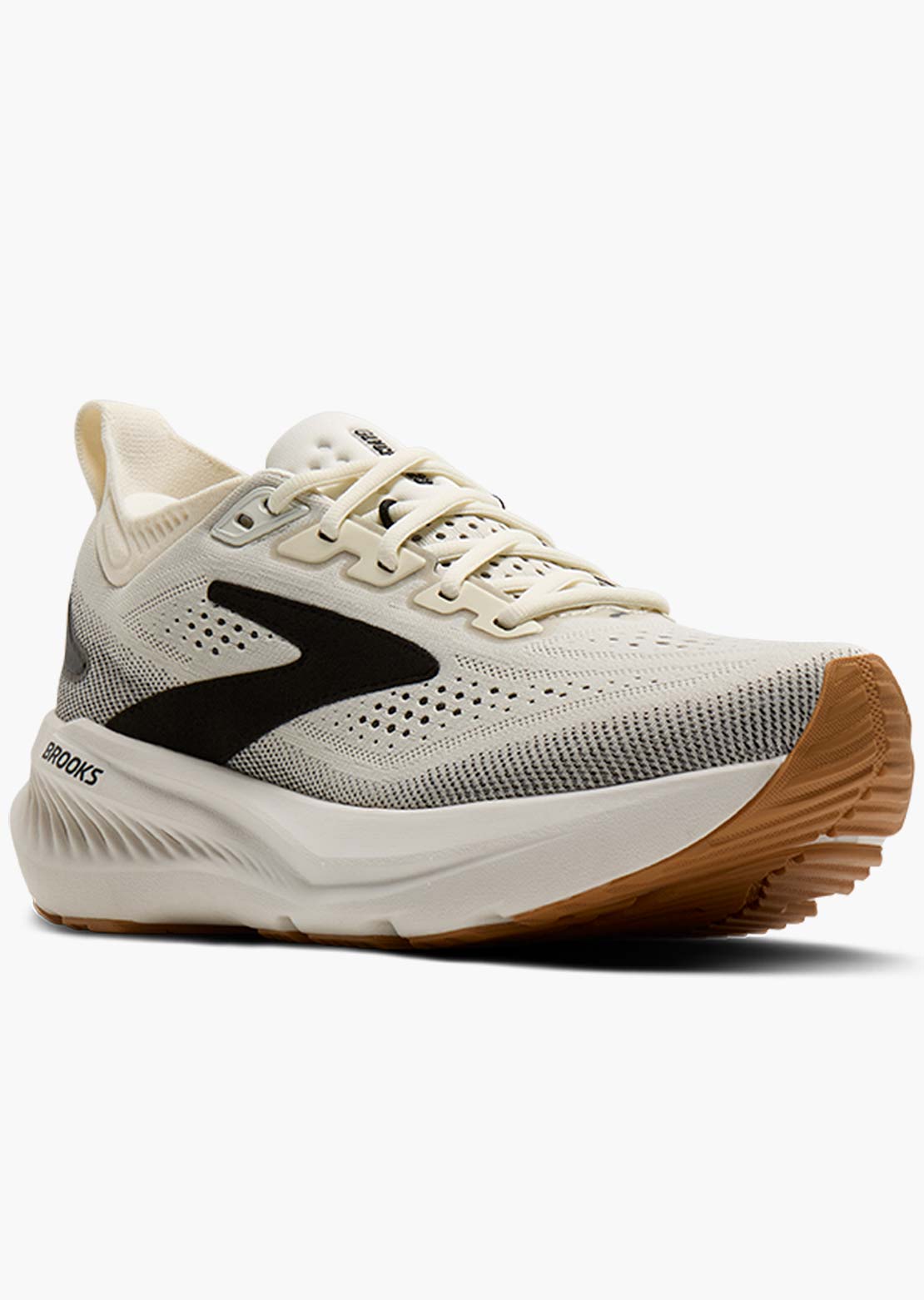 Brooks Women's Glycerin 23 Running Shoes White Black Biscuit