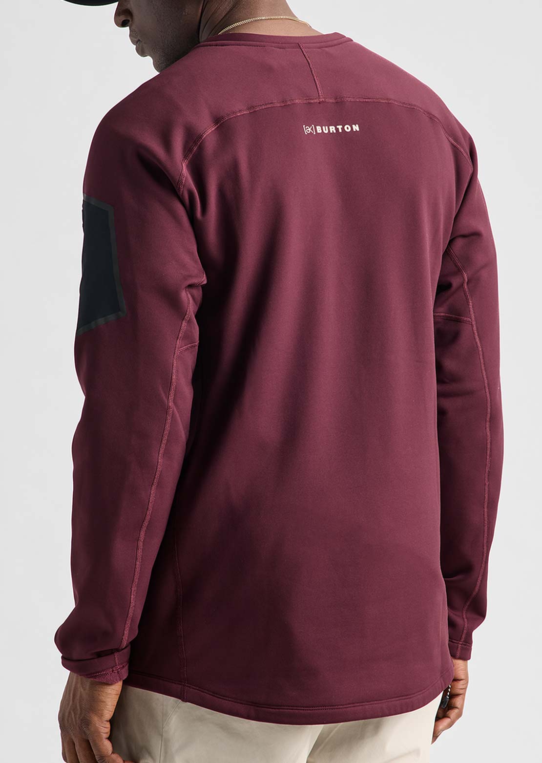 Burton [ak] Men's Baker Stretch Fleece Crewneck Sweater Rum Raisin